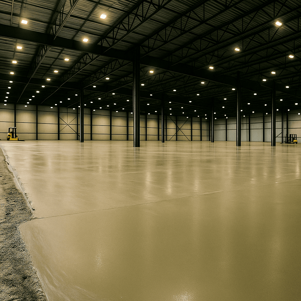 Professional commercial concrete installation