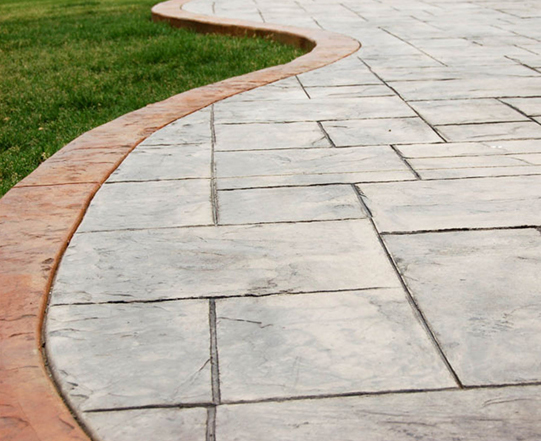 Flagstone Pattern Stamped Concrete