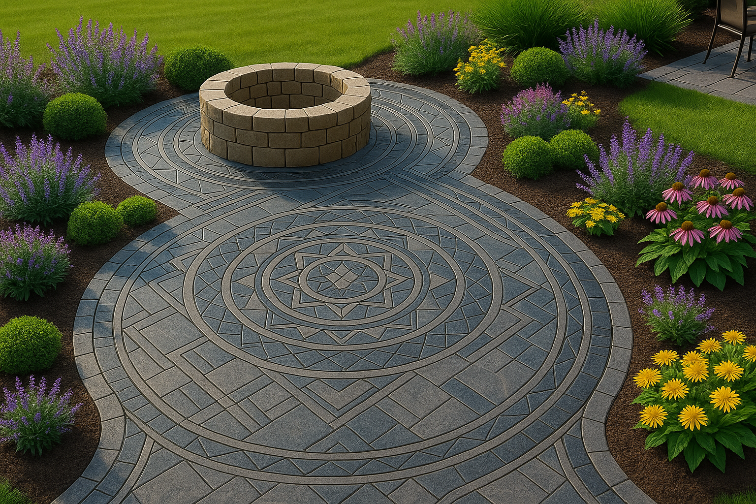 Decorative Stamped Concrete Patio